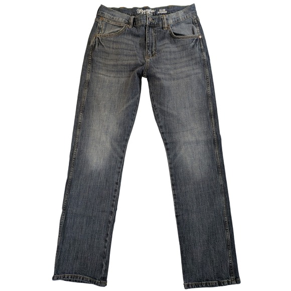 Wrangler Other - Wrangler Jeans Mens 32x32 Blue Denim Retro Slim Straight Boot Cowboy Western Y2k